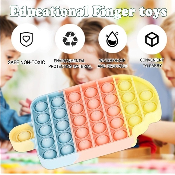 NEW! Push Pop Bubble Fidget Ice Cream Sensory Toy - Picture 6 of 6